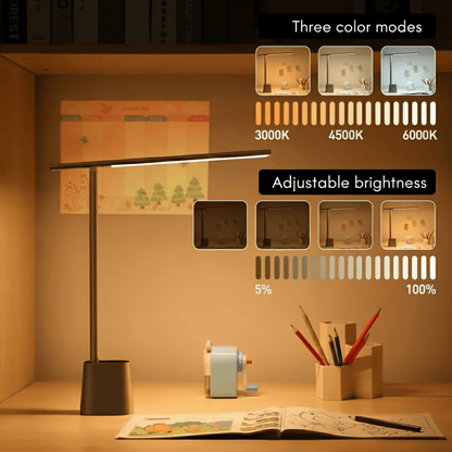 FOLDLITE opvouwbare led-bureaulamp
