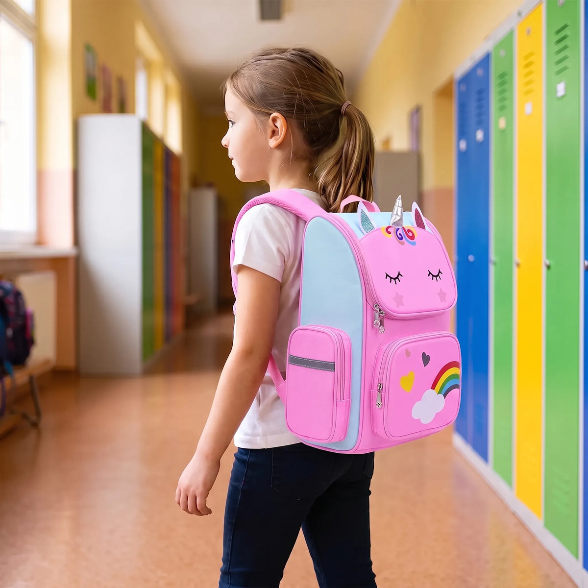 Novora gestructureerde kinderrugzak dier