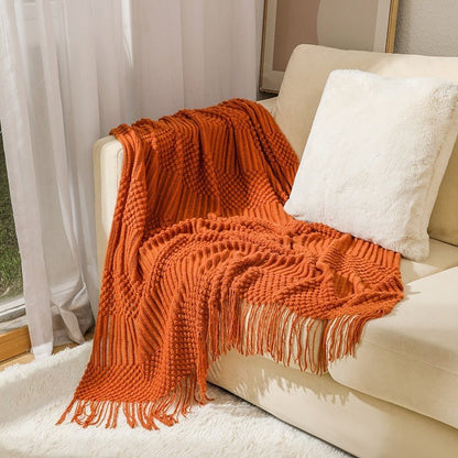 Scandinavische Gebreide Plaid en Bedsprei