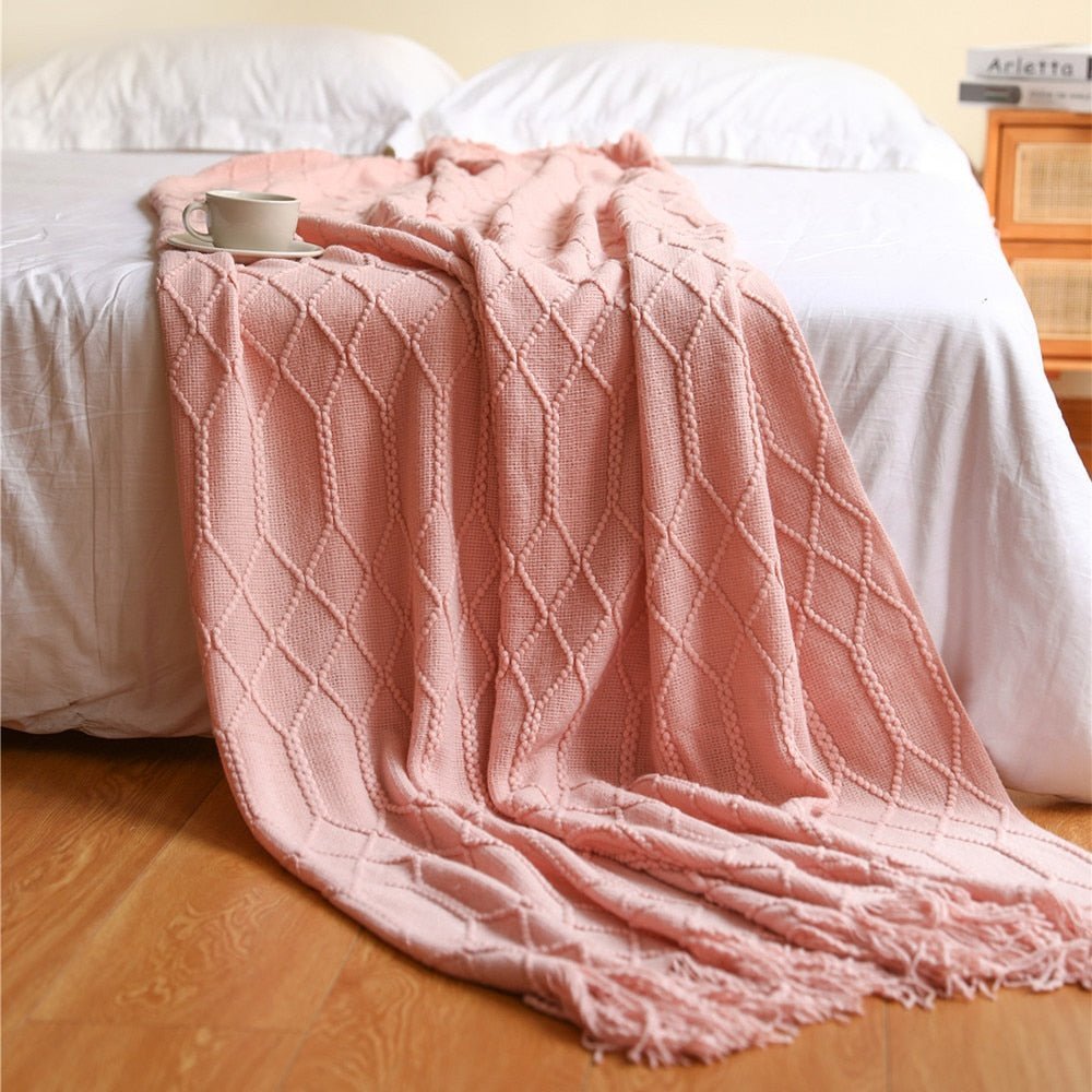 Scandinavische Gebreide Plaid en Bedsprei