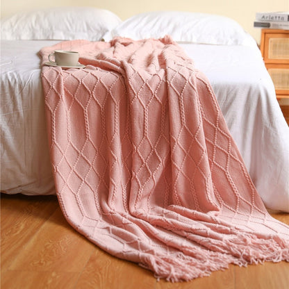 Scandinavische Gebreide Plaid en Bedsprei