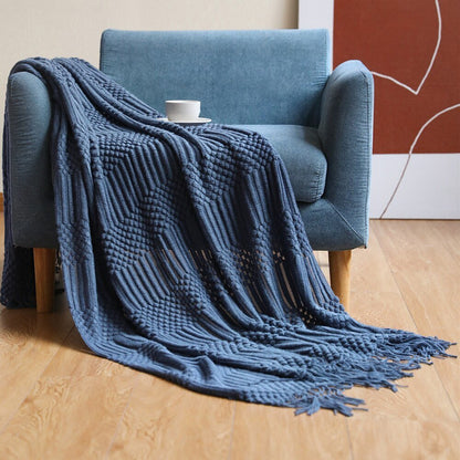 Scandinavische Gebreide Plaid en Bedsprei