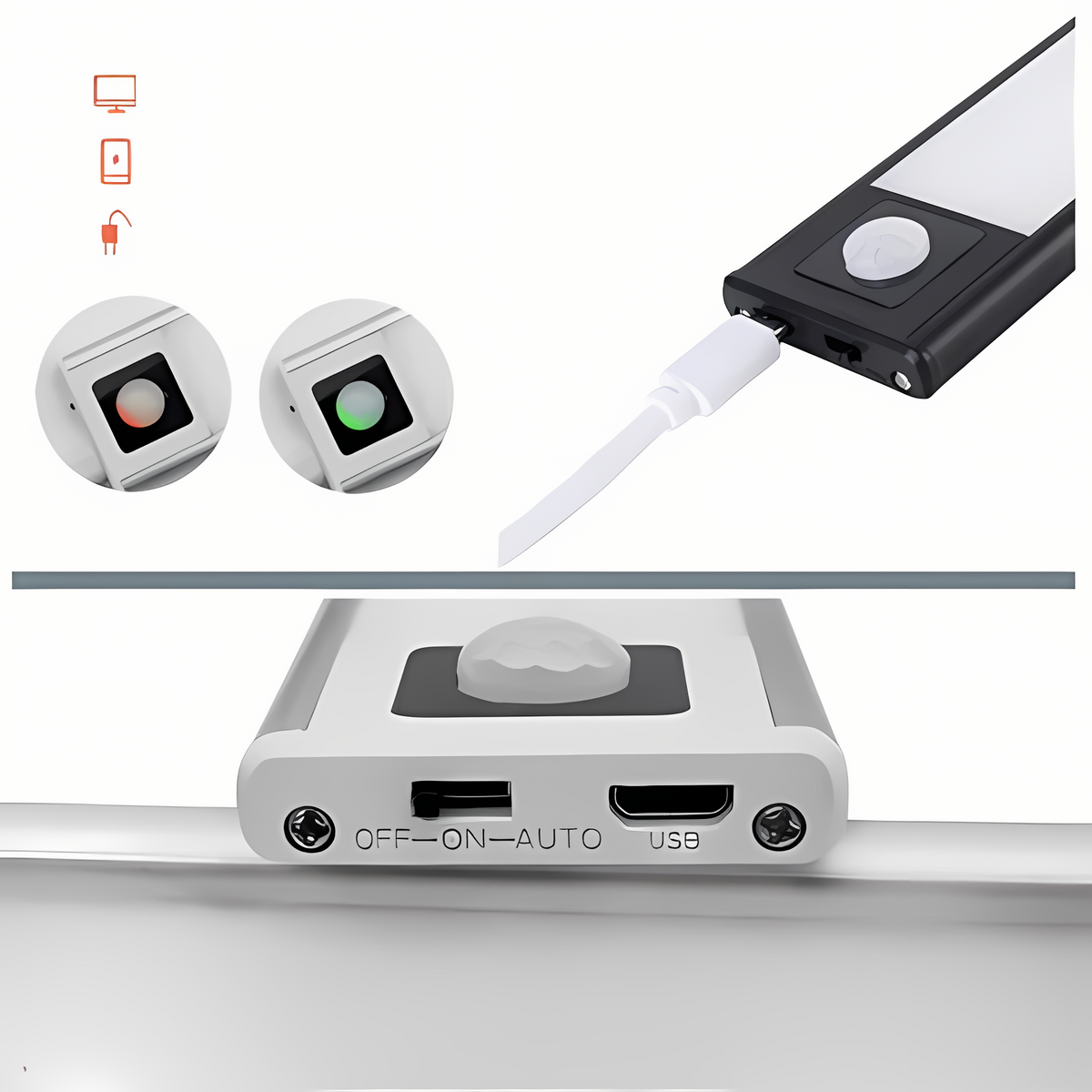 LumiStrip oplaadbare sensor-LED-strip