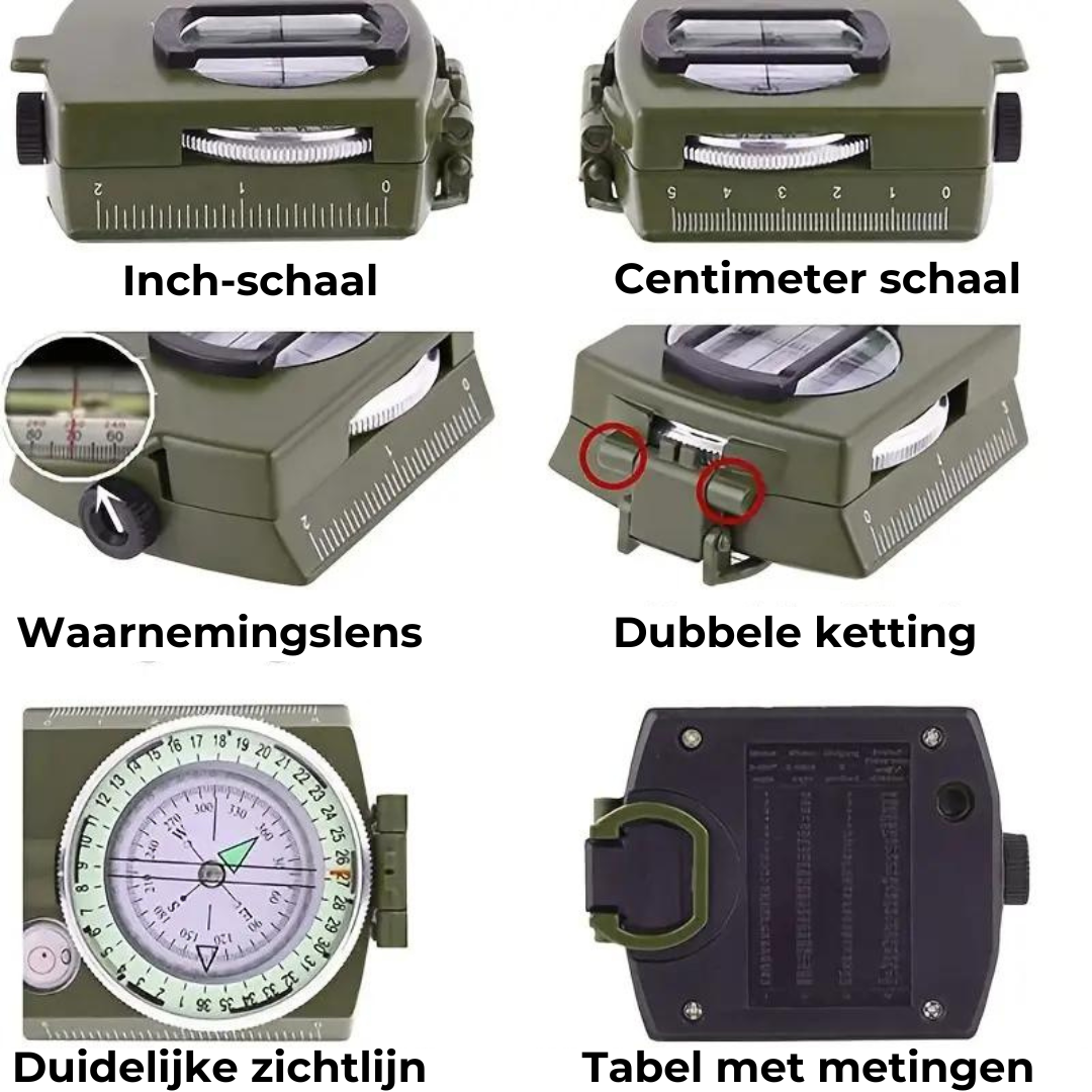TrailGuide professioneel militair kompas