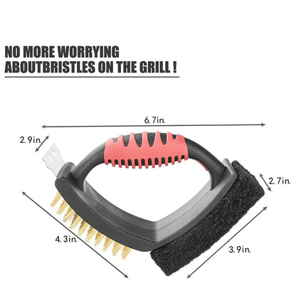 Navando 3-in-1 BBQ grillborstel
