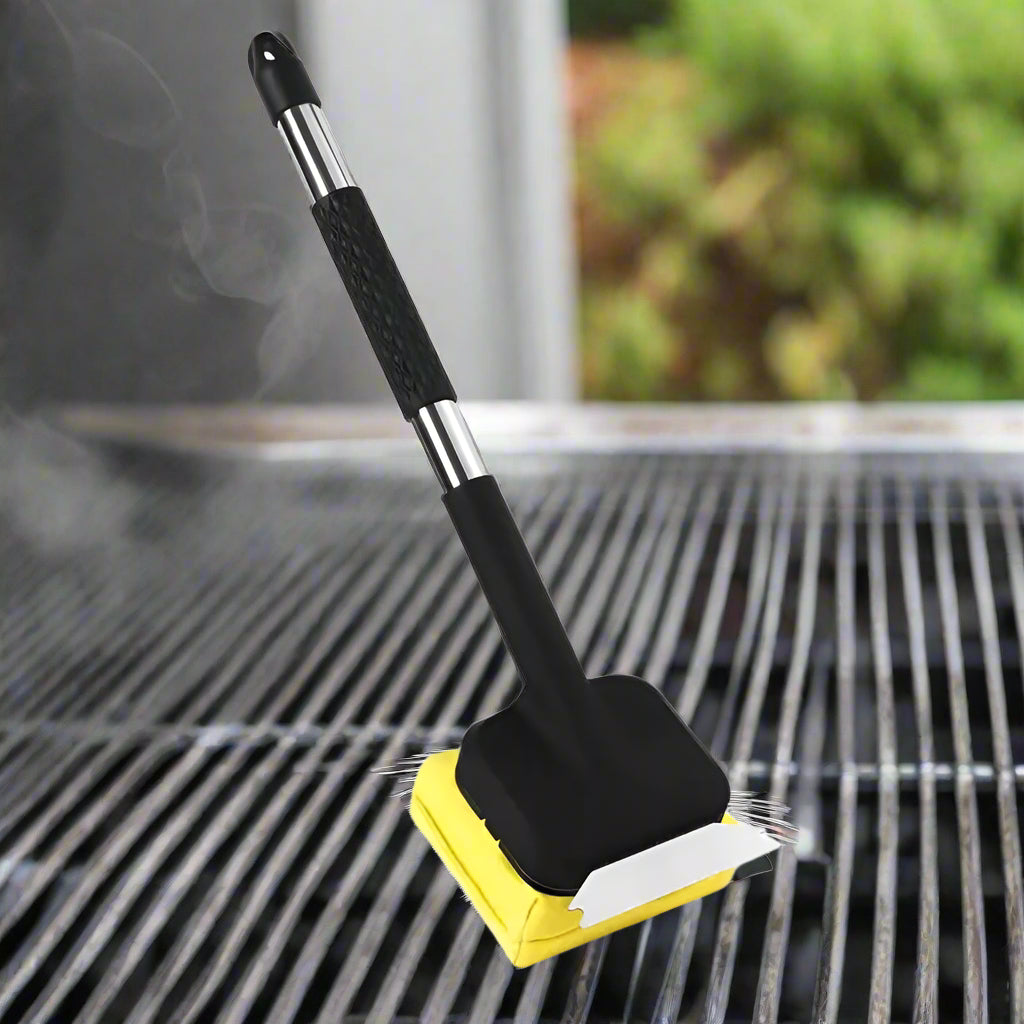 Grillborstel met Waterreservoir en Schraper