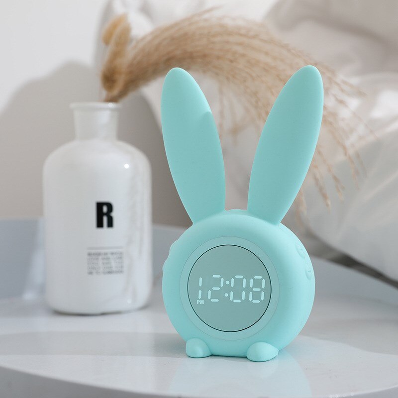 Bunny slaaptrainer kinderwekker met nachtlampje