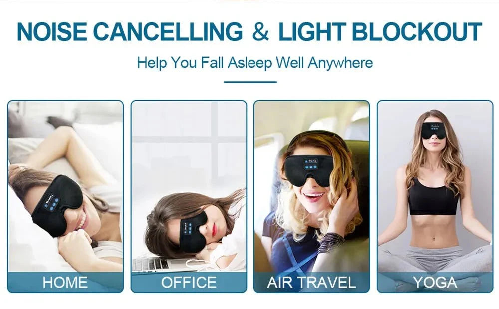 SNOOZEBEAT Bluetooth slaapmasker met muziek