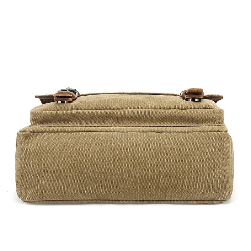 Carlos robuuste canvas schoudertas