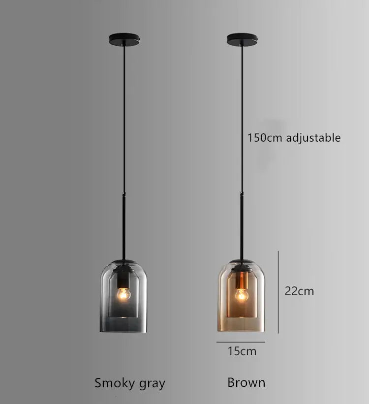 Lumio Nöro Scandinavische glazen hanglamp