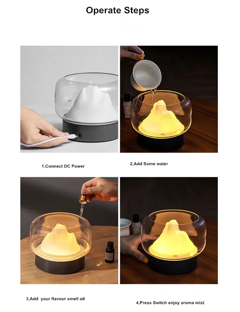 AromaGlow luxe aroma diffuser met LED-verlichting
