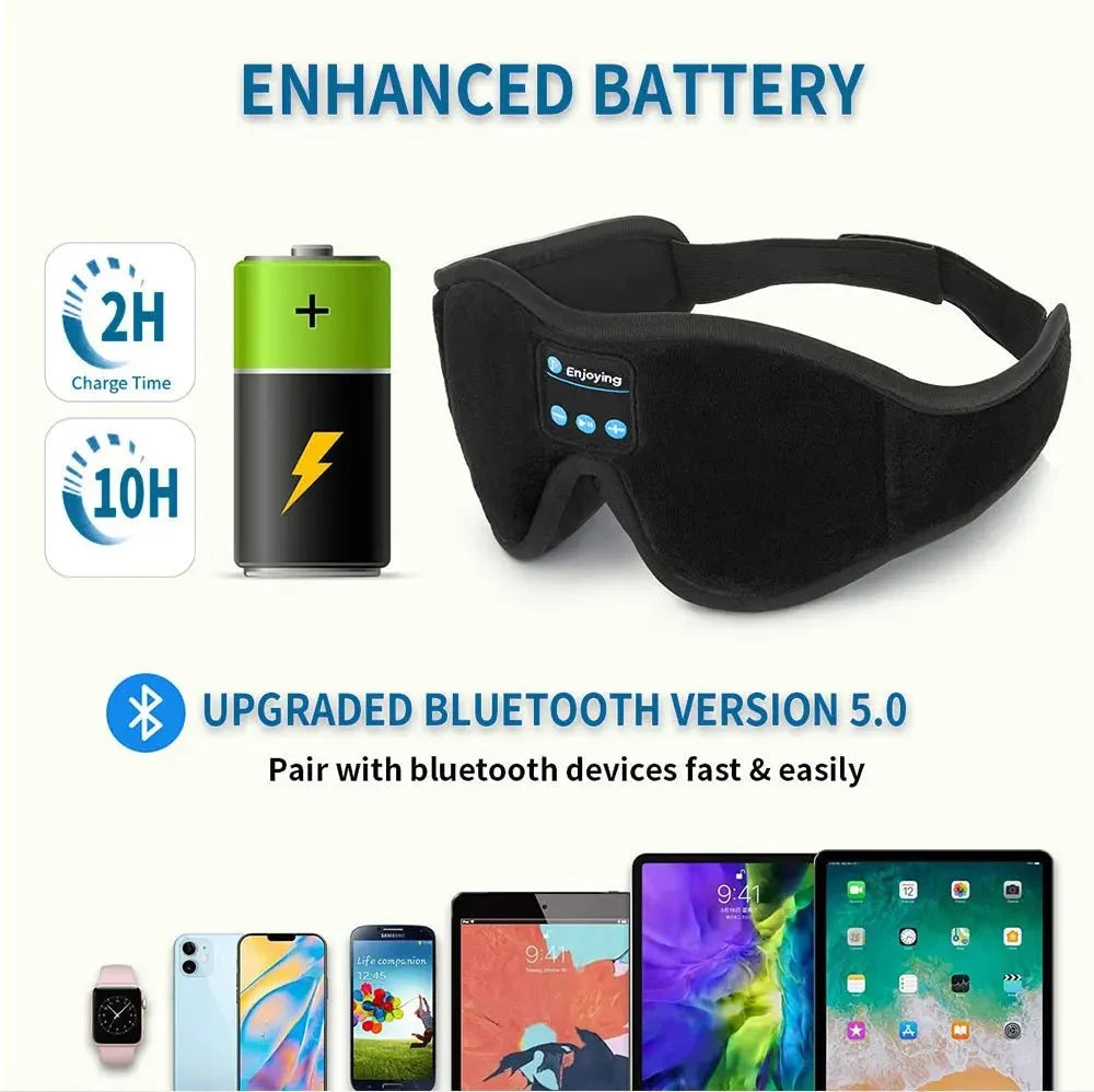 SNOOZEBEAT Bluetooth slaapmasker met muziek