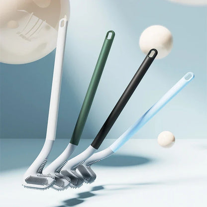 Silicone toiletborstel met wandhouder