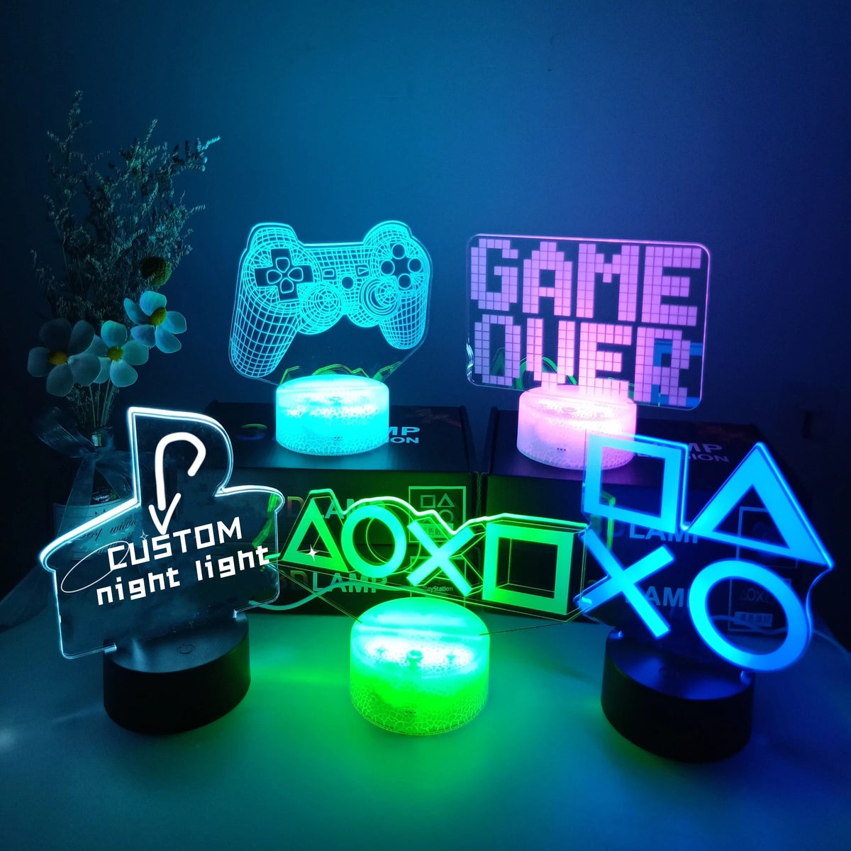 Magische Gaming Nachtlamp met afstandsbediening