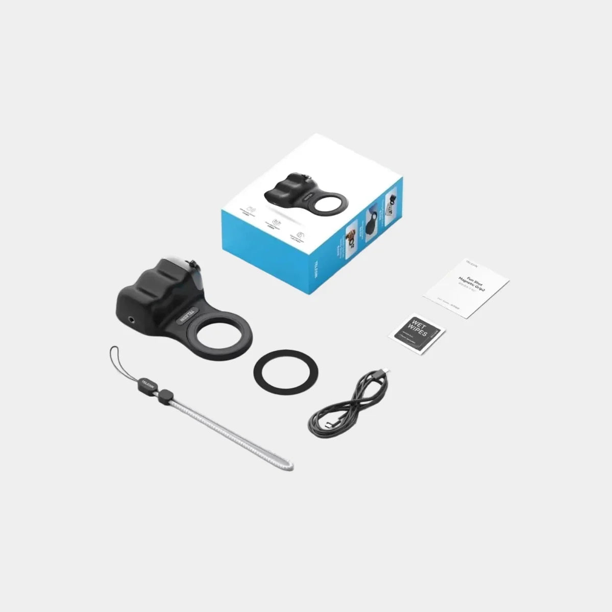 SNAPGRIP magnetische selfie grip met verlichting