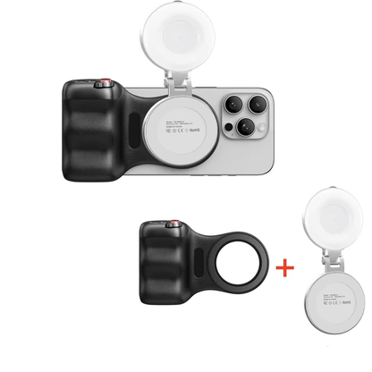 SNAPGRIP magnetische selfie grip met verlichting