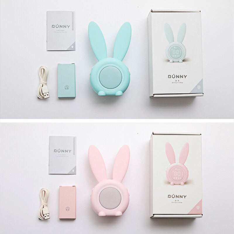Bunny slaaptrainer kinderwekker met nachtlampje