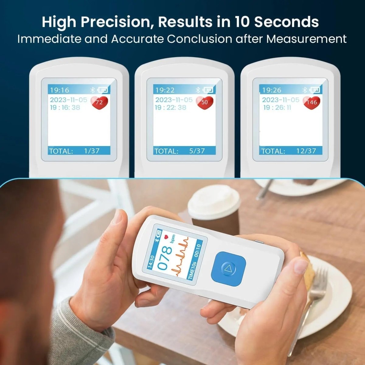 PULSEBT bluetooth elektrocardiogram apparaat
