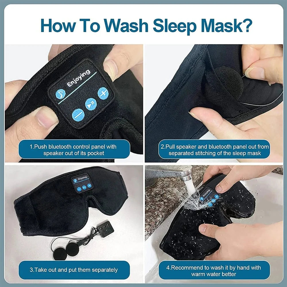 SNOOZEBEAT Bluetooth slaapmasker met muziek