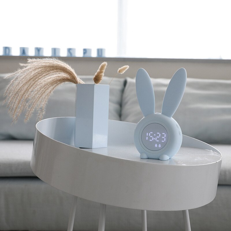 Bunny slaaptrainer kinderwekker met nachtlampje