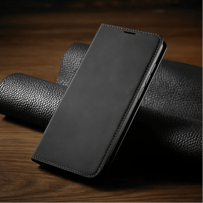 ArmorSleek magnetisch leren telefoonhoesje