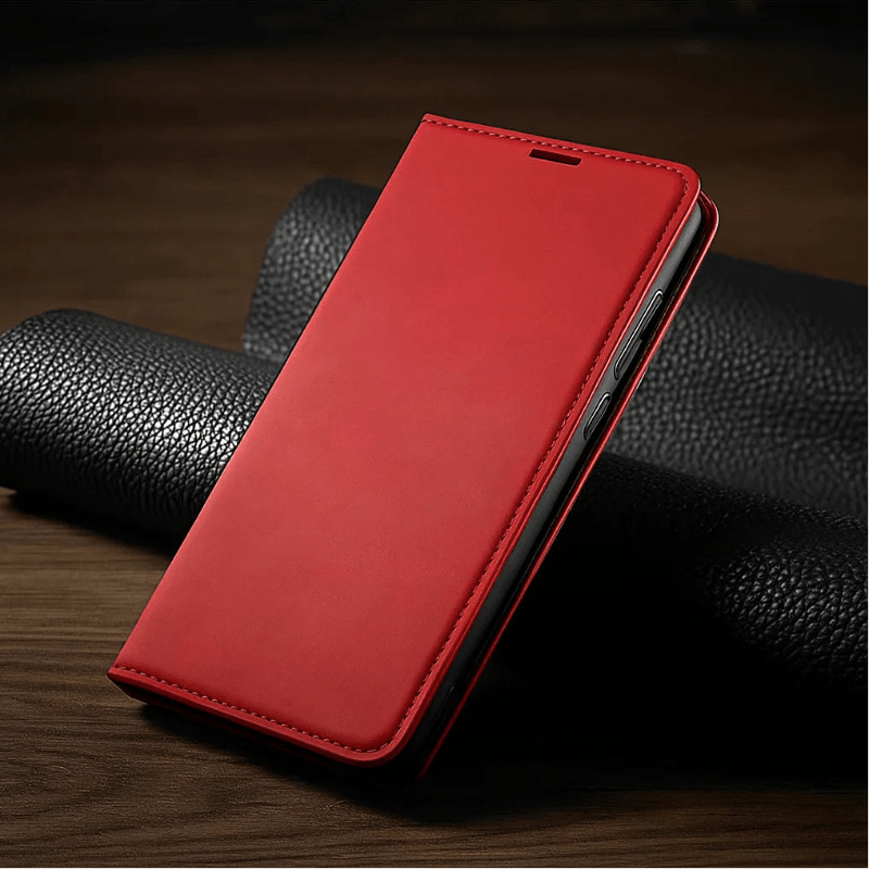 ArmorSleek magnetisch leren telefoonhoesje