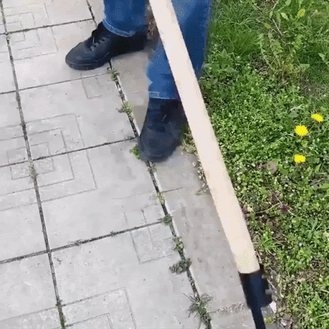 Handmatige onkruidverwijderaar op wielen