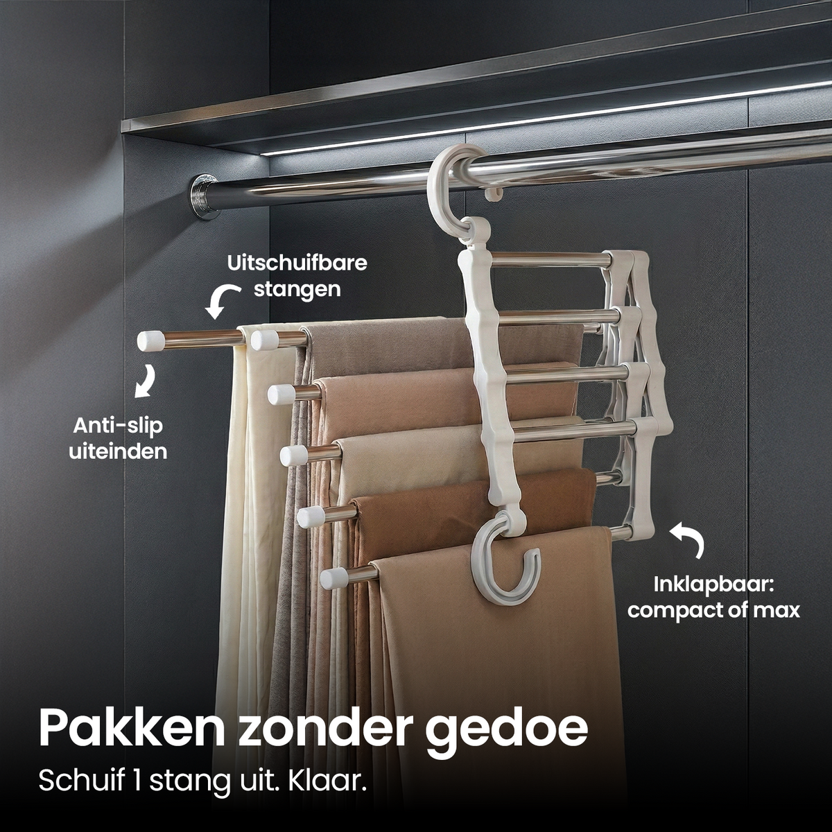 HangPro 5-in-1 kledinghanger