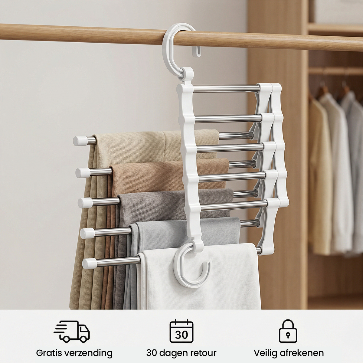 HangPro 5-in-1 kledinghanger