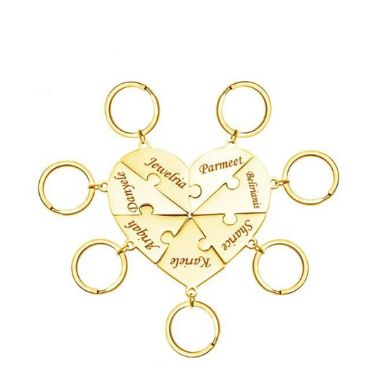 HeartLink gepersonaliseerde hartsleutelhanger