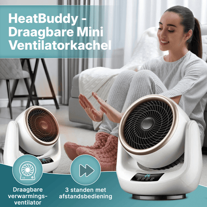 HeatBuddy draagbare mini ventilatorkachel