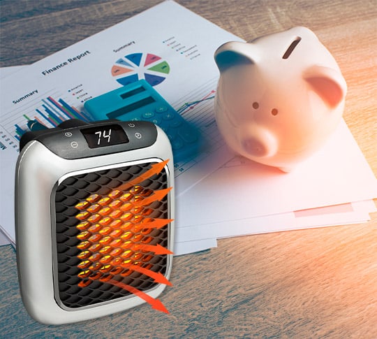 HeatPulse Mini draagbare keramische heater