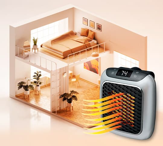 HeatPulse Mini Heater draagbare keramische verwarming