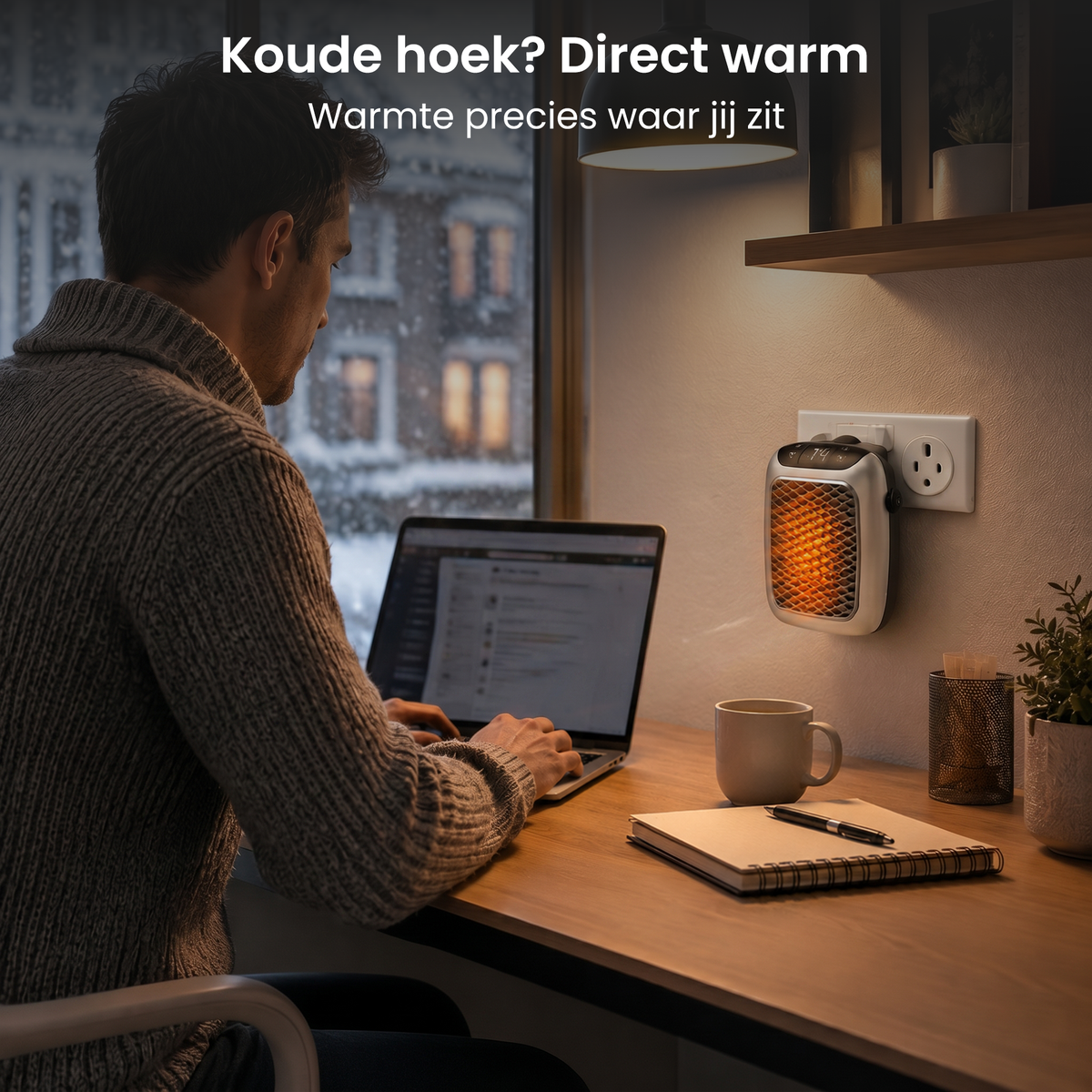 HeatPulse Mini Heater draagbare keramische verwarming