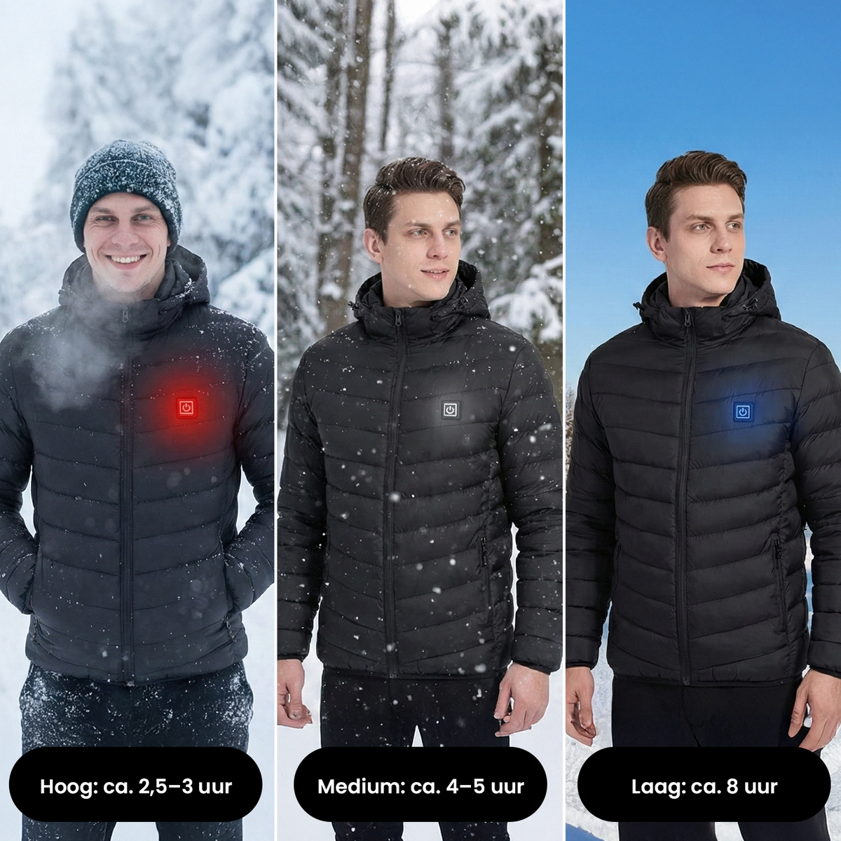 HEATJACKET zelfverwarmende jas