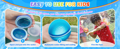 Herbruikbare magnetische waterballonnen