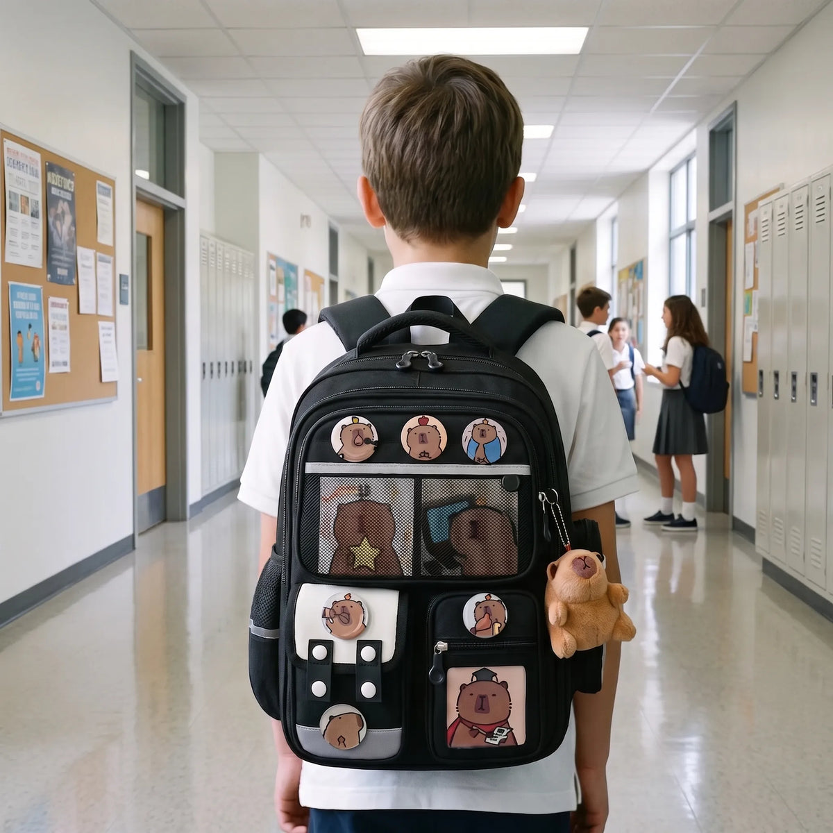 Capibara schoolrugzak voor kinderen