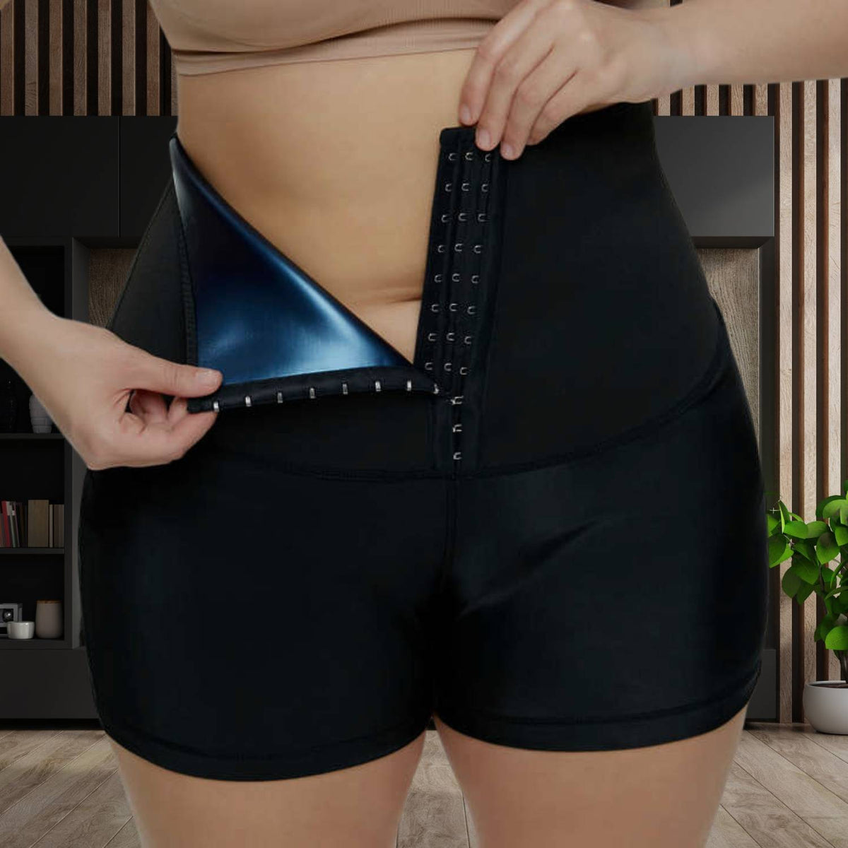 SweatSculpt Hoge Taille Sauna Zweetbroek
