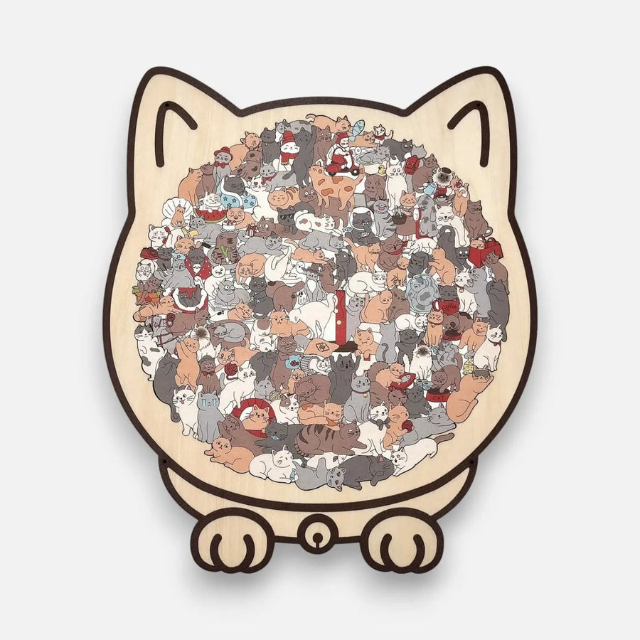 CatCraft houten kattenpuzzel