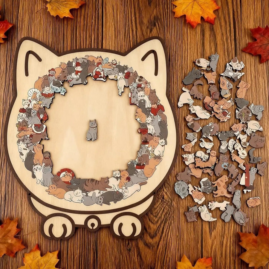 CatCraft houten kattenpuzzel