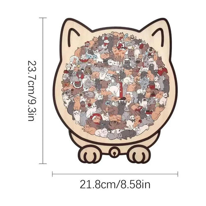 Purrzle houten kattenpuzzel