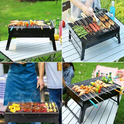 Houtskool Mini Barbecue - Draagbaar houtskool bbq - Tafel Grill