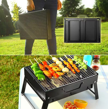 Houtskool Mini Barbecue - Draagbaar houtskool bbq - Tafel Grill