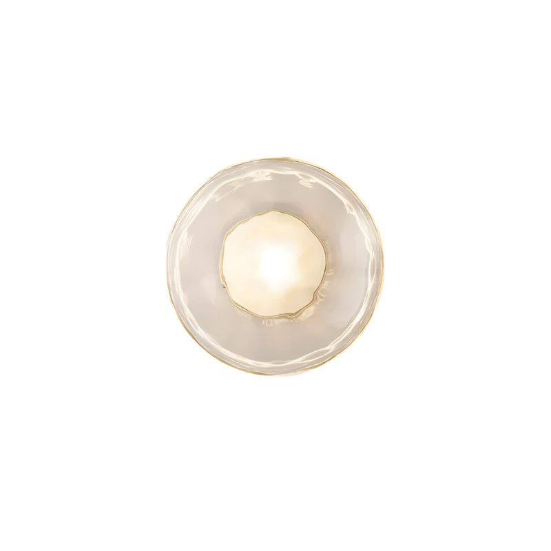 Glazen Wandlamp met Aluminium Frame