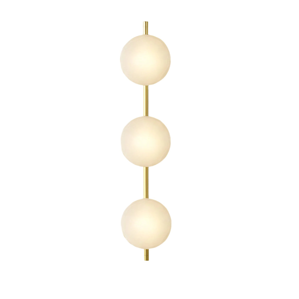 Glazen Wandlamp met Aluminium Frame