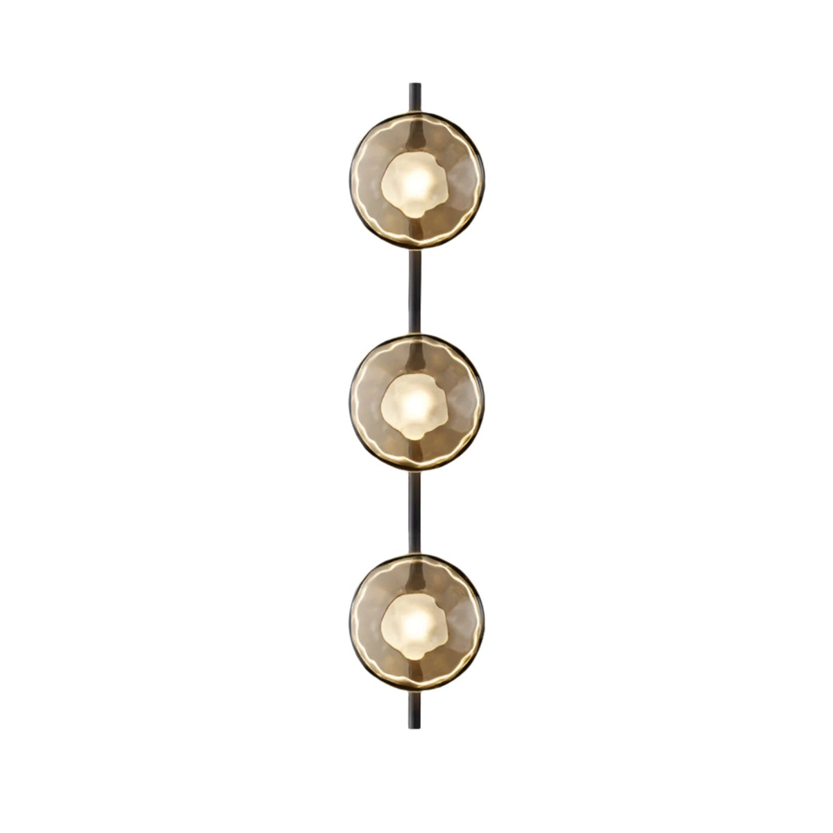 Glazen Wandlamp met Aluminium Frame
