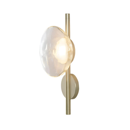 Glazen Wandlamp met Aluminium Frame