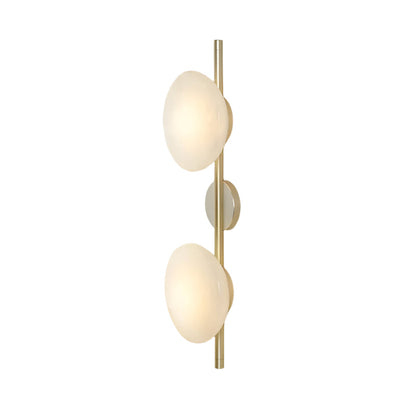 Glazen Wandlamp met Aluminium Frame