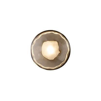 Glazen Wandlamp met Aluminium Frame