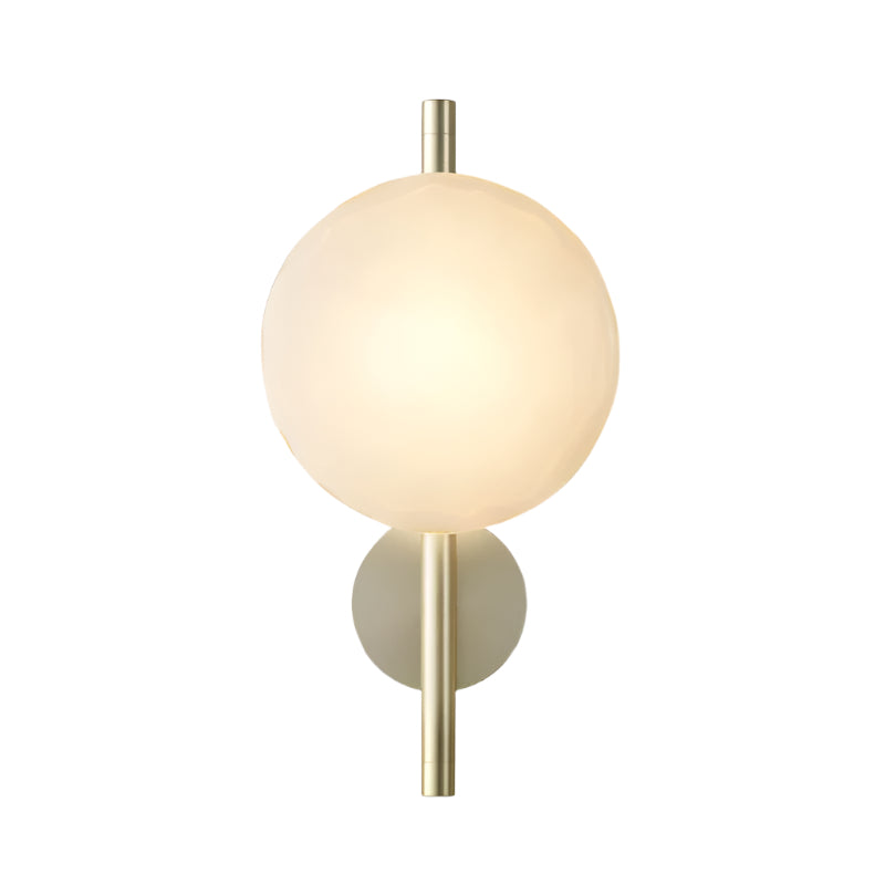 Glazen Wandlamp met Aluminium Frame